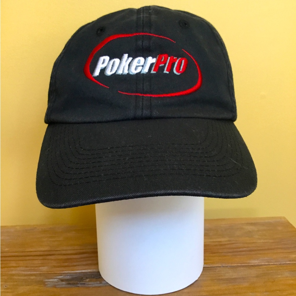 PokerPro Black Baseball Cap